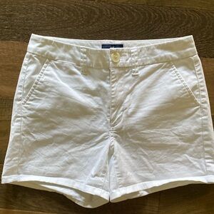 American eagle high rise shortie stretch white shorts